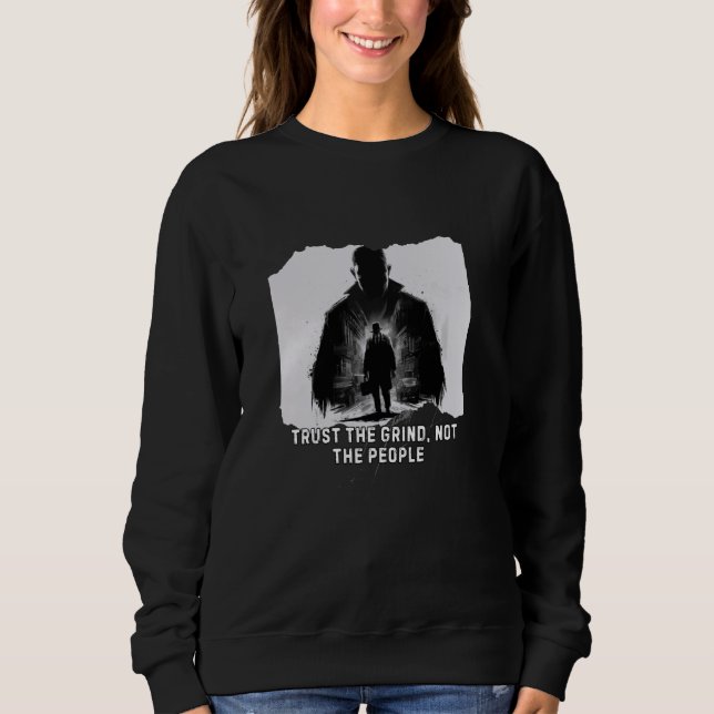 Vertrauen Sie der Menschheit, nicht dem Volk - Mot Sweatshirt (Vorderseite)