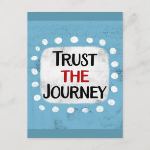 Vertrauen Sie der Postkarte für die Reise