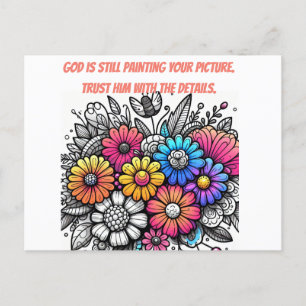 Vertrauen Sie Gott, Glaube Postkarte