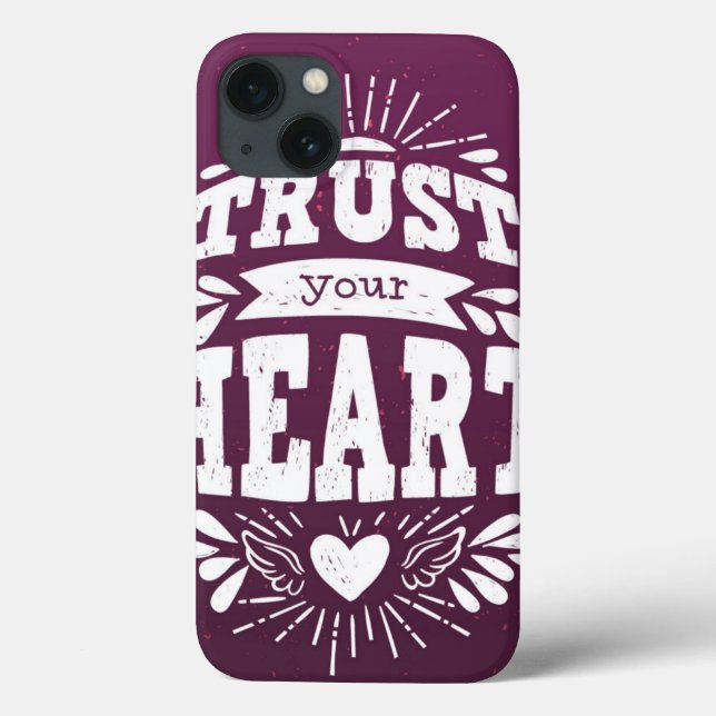 Vertrauen Sie Ihrem Herzen Case-Mate iPhone Hülle (Rückseite)