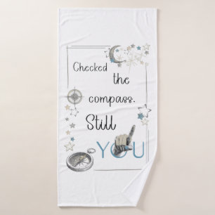 Vertrauen Sie Ihrem inneren Kompass. Selbstfürsorg Badhandtuch Set