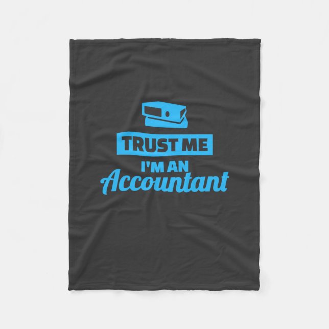 Vertrauen Sie mir, dass ich Buchhalter bin Fleecedecke (Vorderseite)