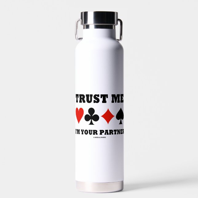 Vertrauen Sie mir, dass ich Ihre Partner Bridge Vi Trinkflasche (Vorne)