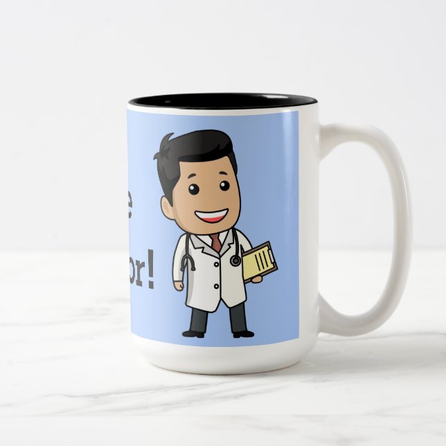 Vertrauen Sie mir Doc. Zweifarbige Tasse (Rechts)