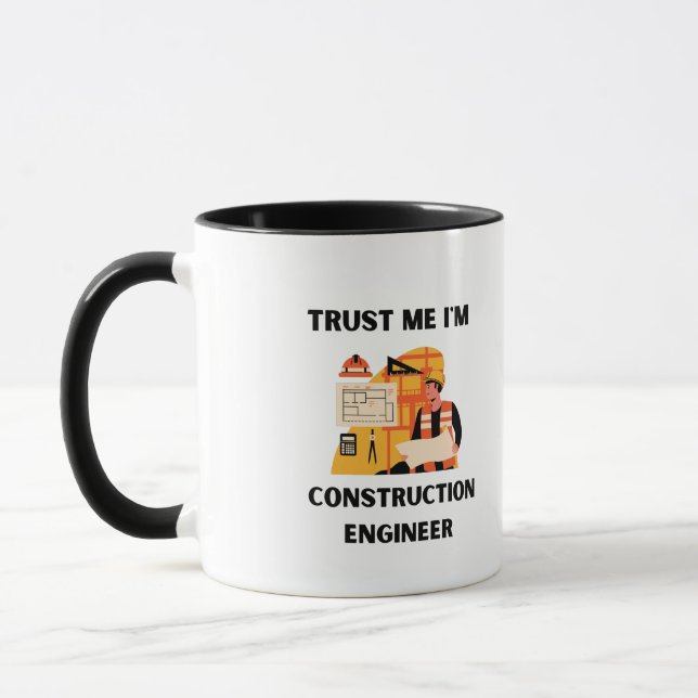 Vertrauen Sie mir, ich bin Bauingenieur Tasse (Links)