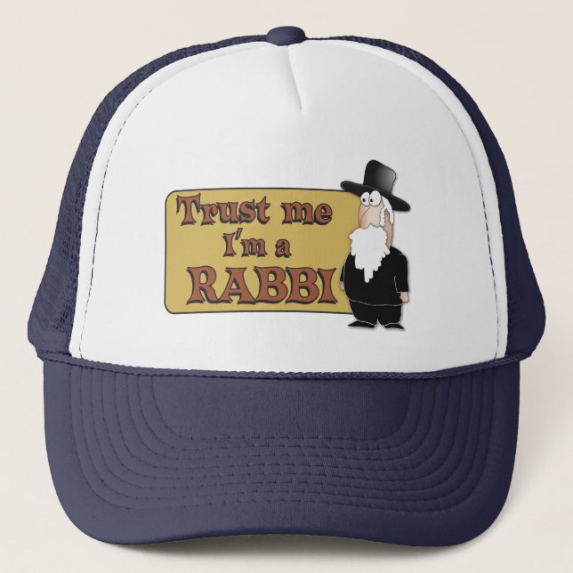 Vertrauen Sie mir - ich bin EIN RABBINER - großer Truckerkappe (Vorderseite)