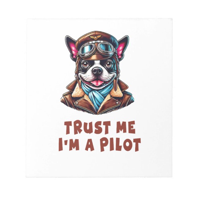 Vertrauen Sie mir, ich bin Pilot Notizblock (Vorderseite)