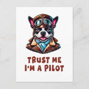 Vertrauen Sie mir, ich bin Pilot Postkarte