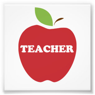 Vertrauen Sie mir, ich sind ein Lehrer-Rot Apple Fotodruck