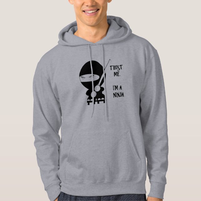Vertrauen Sie mir NINJA Hoodie (Vorderseite)