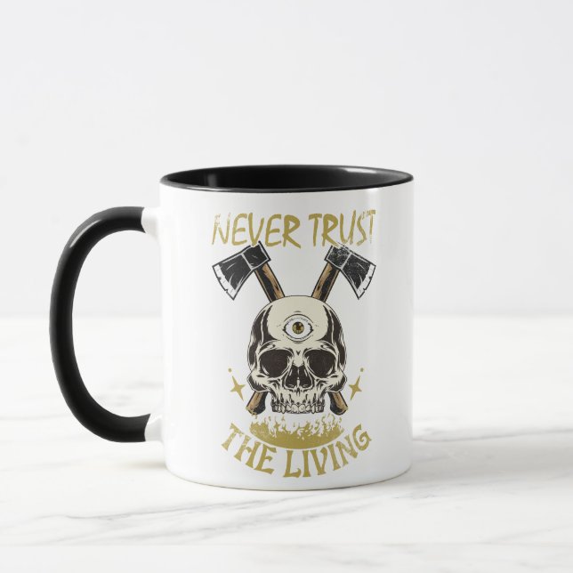 Vertrauen Sie niemals auf den lebendigen Gothic- u Tasse (Links)
