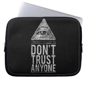 Vertrauen Sie niemandem Laptopschutzhülle
