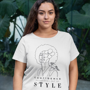 Vertrauen und schöne positive Bejahung Große Größe T-Shirt