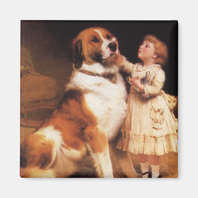 Vertrauen von Charles Burton Barber, Saint Bernard Magnet (Vorne)