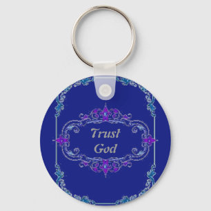 Vertrauens-Gott BlumenKeychain Schlüsselanhänger