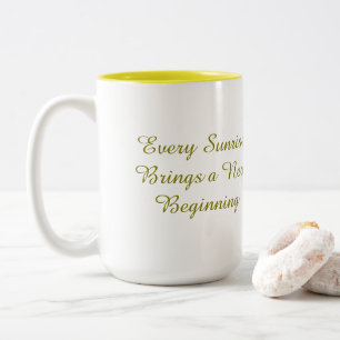 Vertrauensbildender Inspirierender Kaffeebecher Zweifarbige Tasse