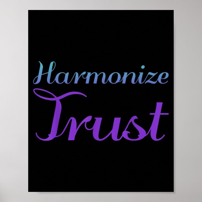 Vertrauenspräventionsdesign harmonisieren poster (Vorne)