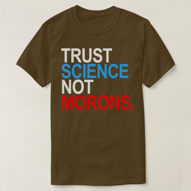 VERTRAUENSWISSENSCHAFT: NICHT rot weiß und blau T-Shirt (Design vorne)