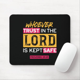 Vertrauenswürdiger Gott Zitat Mousepad