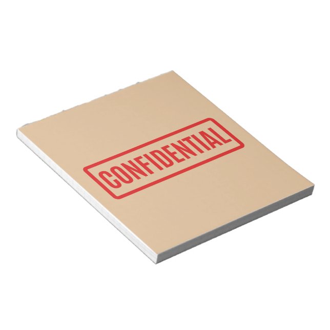 vertraulich notizblock (angewinkelt)