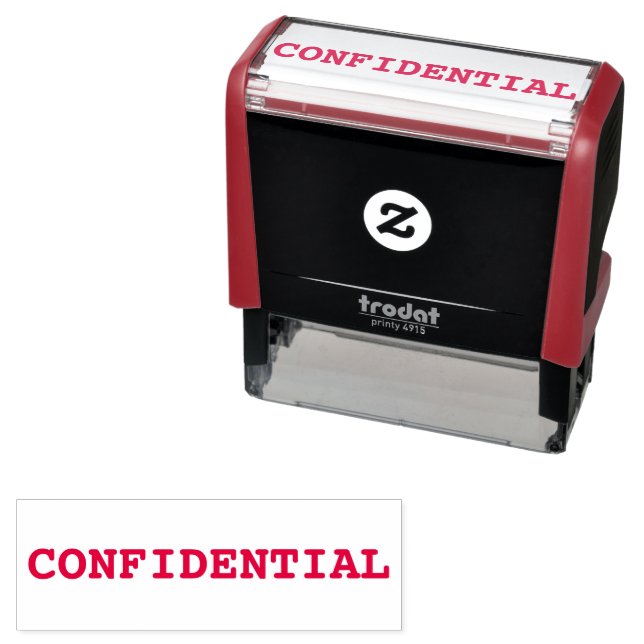 Vertrauliche Briefmarke Permastempel (Beispiel)