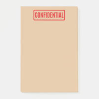 Vertrauliche Post-it-Hinweise