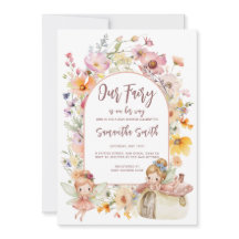 Verträumte Feenland-Baby-Shower-Einladung