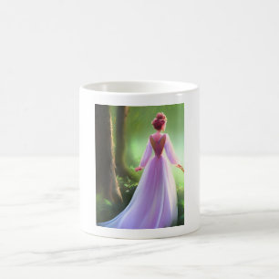 Verträumte Waldprinzessin Whimsical-Ästhetik  Kaffeetasse