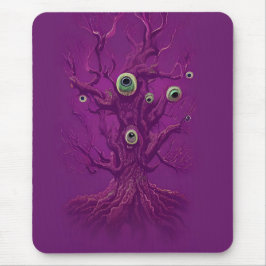 Verträumter Spukbaum Mousepad