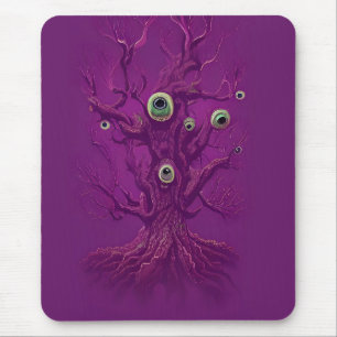 Verträumter Spukbaum Mousepad