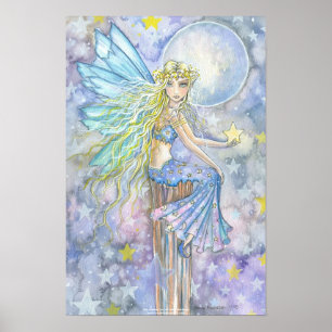 Verträumtes Sternenfee-Kunstposter Poster