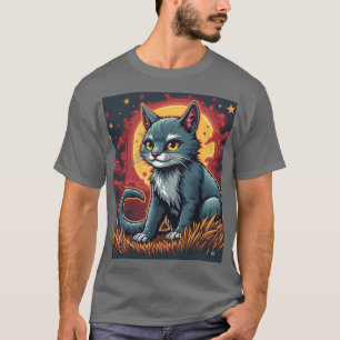 Vertraute Katze: Lächeln der Weisheit T-Shirt