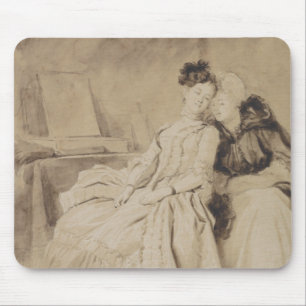Vertrautes Gespräch durch Fragonard Mousepad