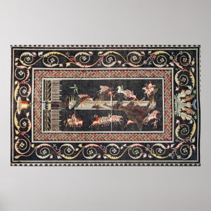 Vertretung eines Mosaiks Poster