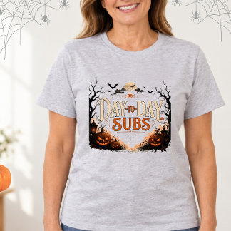 Vertretungslehrer Halloween-Shirt, Kürbisse T-Shirt