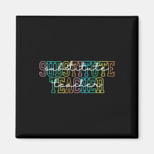 Vertretungslehrer Lehrer Anerkennung Geschenk Subs Magnet