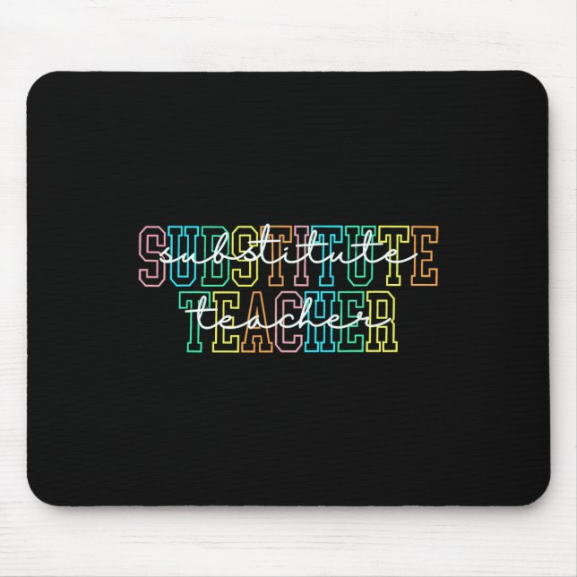 Vertretungslehrer Lehrer Dankeschön Geschenk Vertr Mousepad (Vorne)