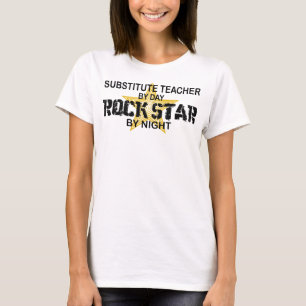 Vertretungslehrer-Rockstar bis zum Nacht T-Shirt