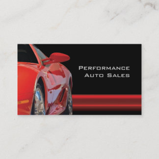 Vertrieb und Service von Auto mit hoher Performanc Visitenkarte