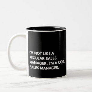 Vertriebsleiter Funny Sprichwort Zweifarbige Tasse
