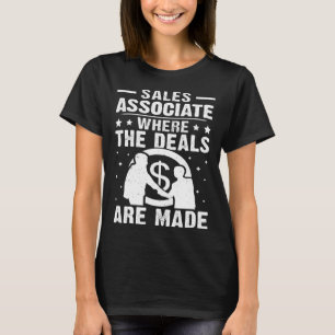 Vertriebsmitarbeiter, in dem die Geschäfte getätig T-Shirt