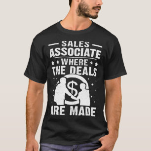 Vertriebsmitarbeiter, in dem die Geschäfte getätig T-Shirt