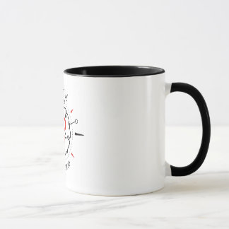 Vertu dans la tasse de café de terre en friche