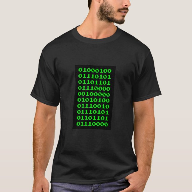 Vertusche Trump. Binär. T-Shirt (Vorderseite)