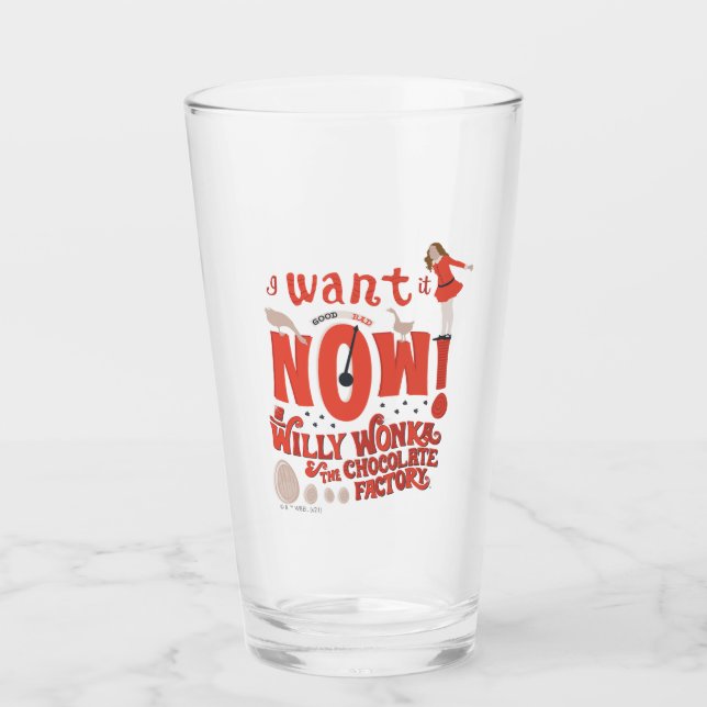 Veruca Salz - Ich Wollte es jetzt! Glas (Vorderseite)
