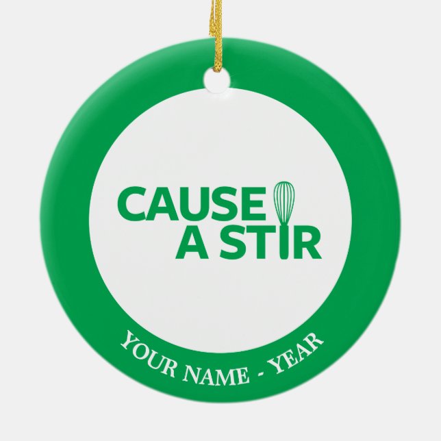 Verursachen Sie einen Stir Keramikornament (Hinten)