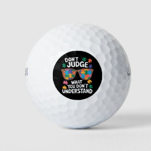 Verurteile nicht, verstehe Liebe Autistisch Autism Golfball
