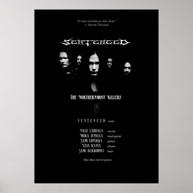 Verurteilte Band "The Northest Killers" Poster (Vorne)