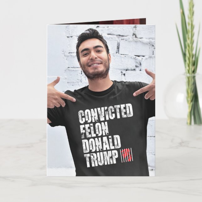Verurteilte Felon Trump Karte (Vorderseite)