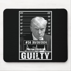 Verurteilung Donald Trump Tasse Shot Jail Pict Mousepad